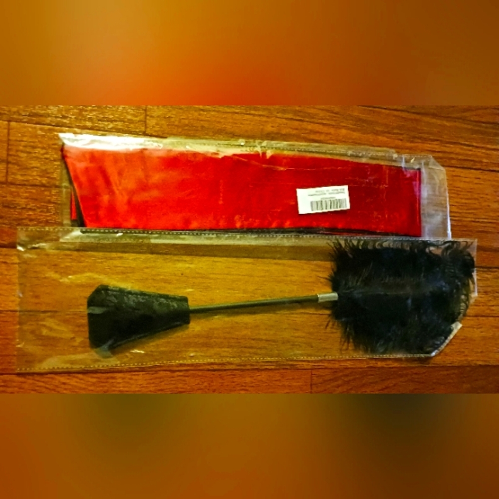 Sexy feather & blindfold set